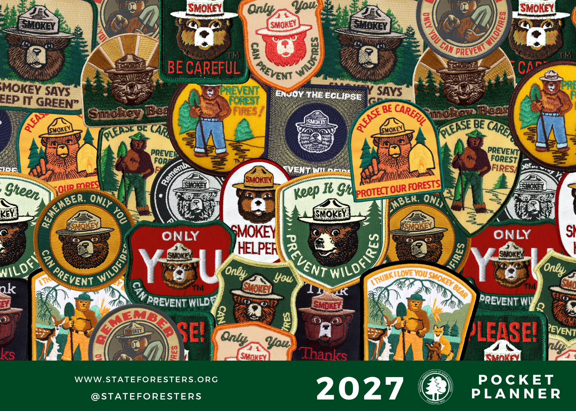 2027 Smokey Bear Pocket Planners & Vinyl Cover - (Pack of 50)